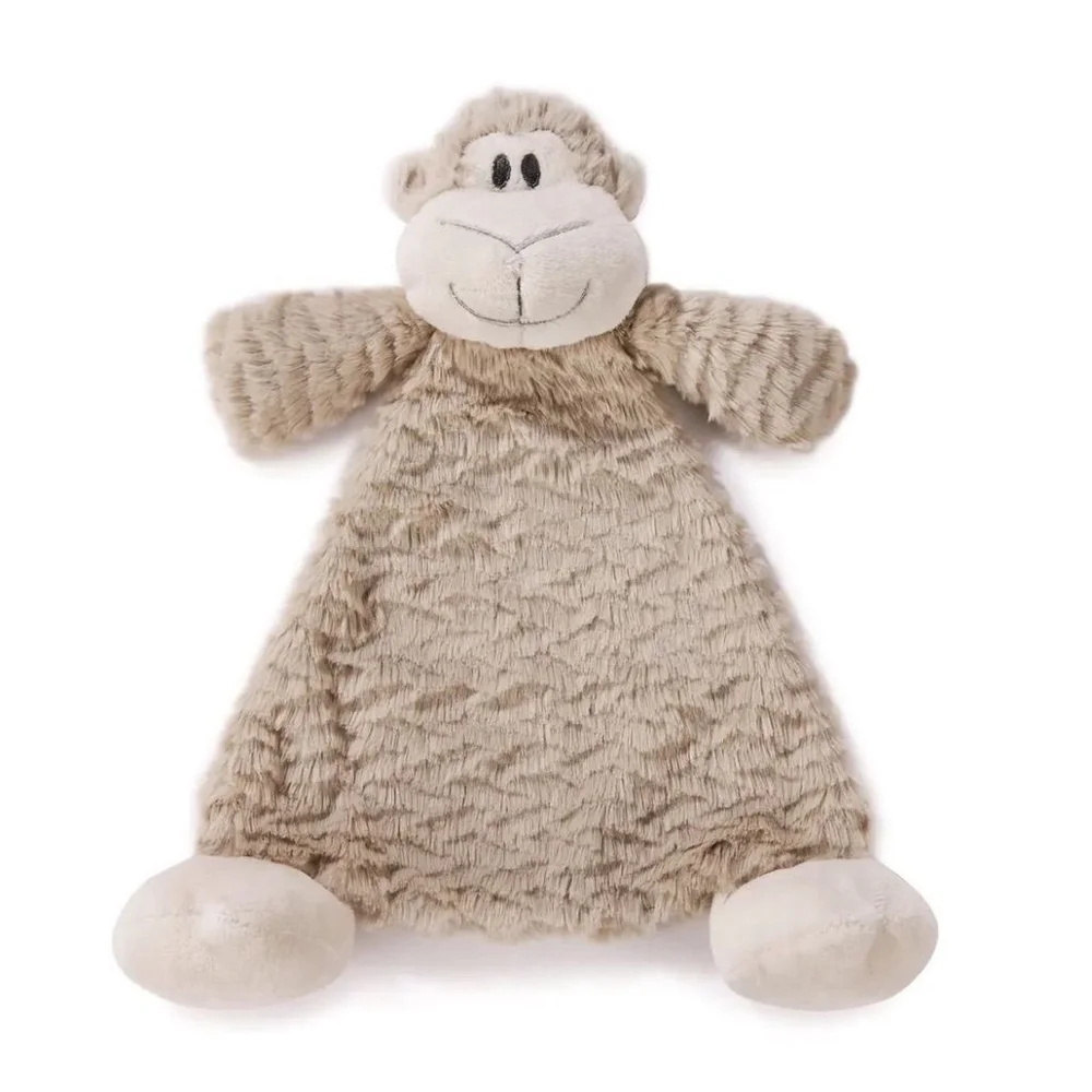 Demdaco Unisex Meekie Monkey Lovie Rattle Blankie Plush Cozies Security Blanket